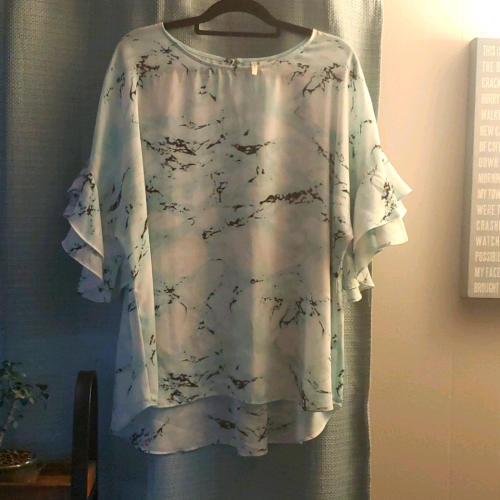 Marble Patterned Blouse
